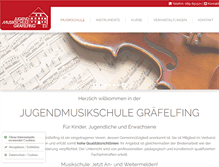 Tablet Screenshot of jugendmusikschule-graefelfing.de